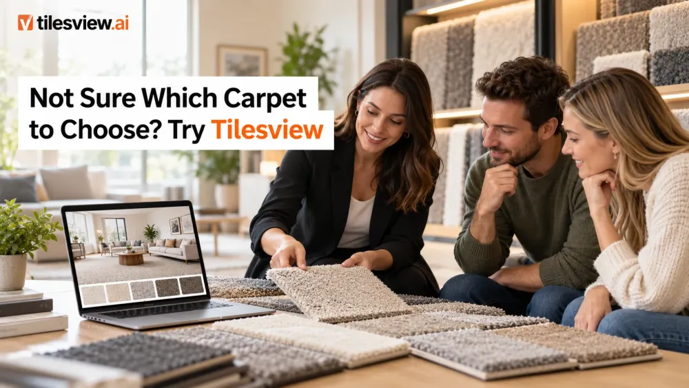 Не сте сигурни кой килим подхожда на вашата стая? Опитайте Tilesview